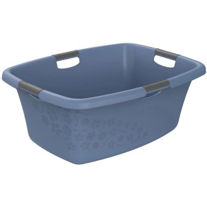 Rotho Wäschewanne Flowers 50 l Horizontblau