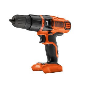 Black+Decker Akku-Schlagbohrschrauber BDCH188N Solo, orange/schwarz. Akkuschrauber für Bohr- und Schraubarbeiten.