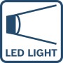 LED Licht Symbol für Bosch Akku-Säbelsäge. Beleuchtet den Arbeitsbereich.