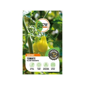 Samenpackung GROW by OBI Tomaten Yellow Pearshaped, gelbe, birnenförmige Cocktailtomaten.