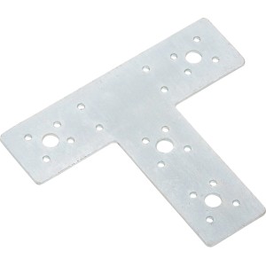 T-Flachverbinder, verzinkt, 160x98x45 mm, für Holzverbindungen.