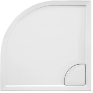 Ottofond Duschwanne Extraflach Fashion-VK Viertelkreis 100 cm x 100 cm Weiß