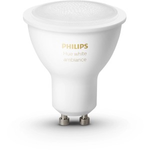 Philips Hue White GU10 LED-Lampe, 5W, Einzelpack. Smarte Beleuchtung mit Bluetooth.
