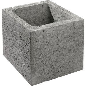 Premac Schalungsstein 25 x 25 x 25 cm Grau