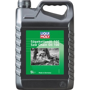 Kanister Liqui Moly Sägekettenöl 100, 5 Liter. Mineralisches Öl für Motorsägen.
