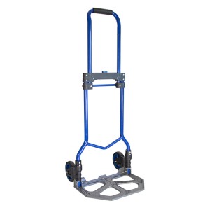 Blaue Wagner Sackkarre TH4123 aus Stahl, klappbar, Tragkraft 80 kg.