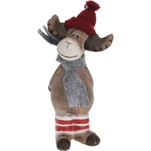 Rentier stehend Keramik 15 cm 4fach sortiert