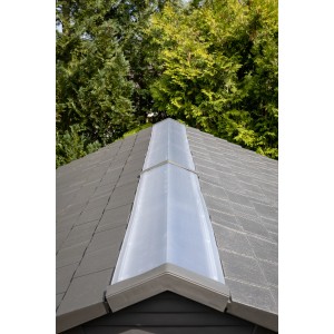 Detailaufnahme des Daches vom Lifetime Kunststoff-Gartenhaus Luna 5,81 m².