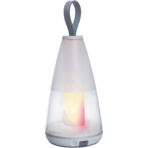 Smarte LED-Außentischleuchte Pepper, dimmbar mit RGB und Weißtönen, mit Tragegriff.