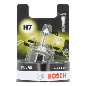 Bosch GLL H7 Plus90 Halogenlampe für Fahrzeuge, Autoelektrik für mehr Fahrsicherheit.