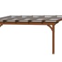 Skan Holz Terrassenüberdachung Ravenna, 541x250 cm, Douglasie Nussbaum mit Polycarbonat-Doppelstegplatten.