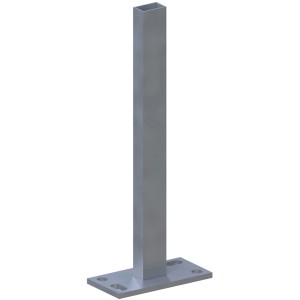 Zaun Zubehör Träger Klemmpfosten System zum Aufschrauben