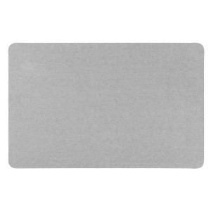Rechteckige, graue Wenko Badematte Universal, 40x60 cm, aus Polyester mit abgerundeten Ecken.