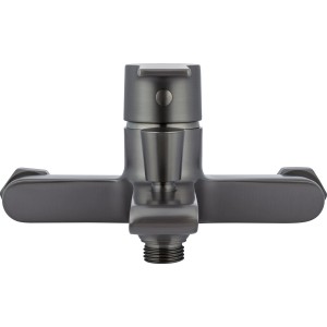 Wannenarmatur Bisenzio Einhebel in Gunmetal für die Badewanne.