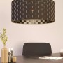 Moderne Eglo Hängeleuchte Marasales, schwarz-messingfarben, Ø 55cm, für Wohn- und Esszimmer.