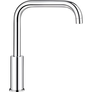 Chromfarbene baliv Küchenarmatur KI-1150, Einhebelmischer mit hohem, gebogenem Auslauf.