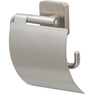 Tiger Toilettenpapierhalter Onu mit Deckel, Edelstahl gebürstet.