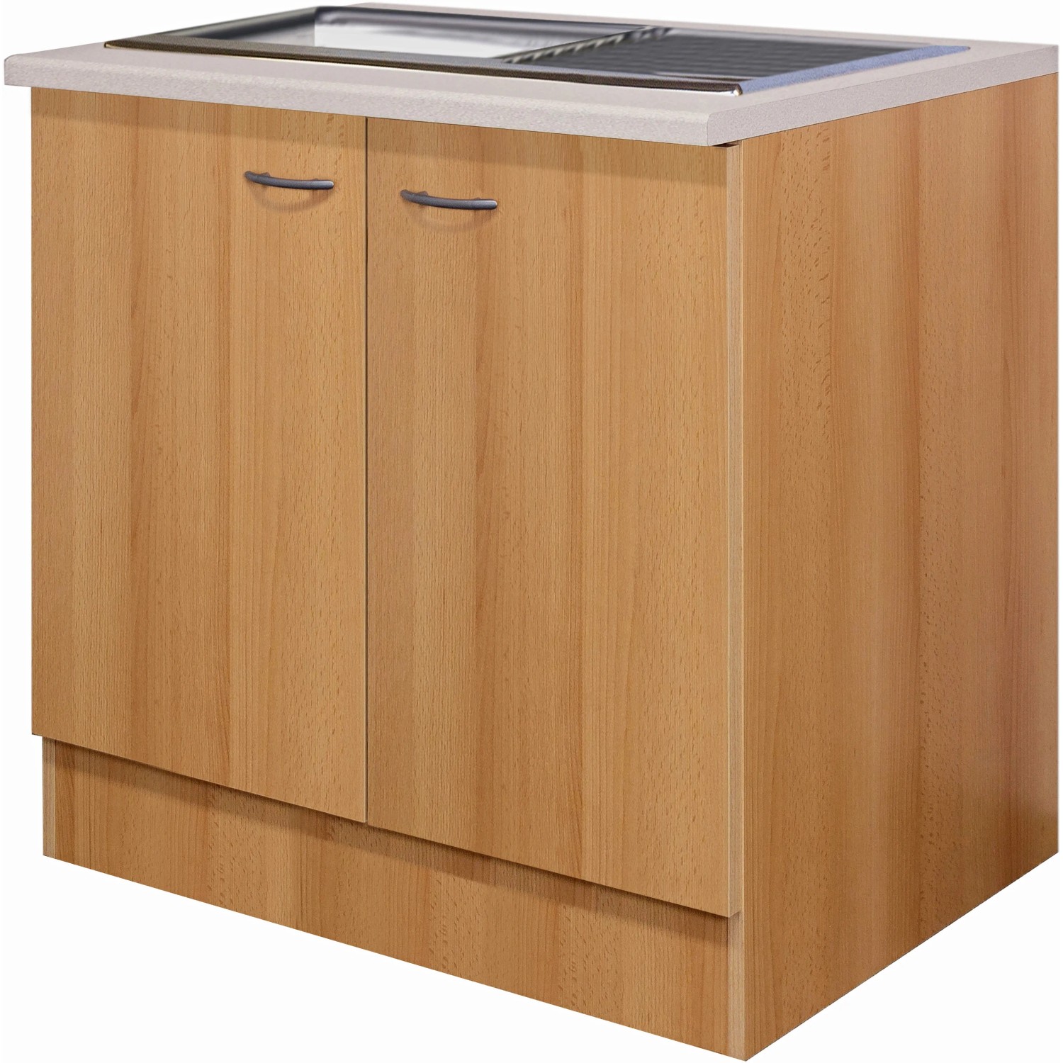 Flex-Well Classic Küchen-Spülenunterschrank Nano 100 cm Buche Nachbildung kaufen bei OBI