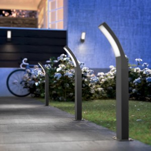 Philips Splay LED-Sockelleuchte in Anthrazit für den Außenbereich, modernes Design.