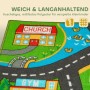 Bunte AIYAPLAY Spielmatte aus Polyester mit Stadtverkehr-Motiv, Straßen, Kirche, Fluss und Enten. Weich und langlebig für Kinder.
