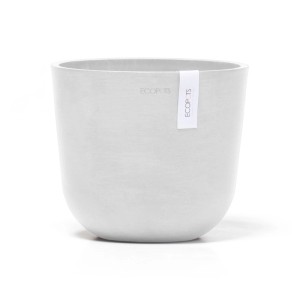 Ecopots Pflanztopf Oslo Mini Weiß 19 cm x 16,5 cm