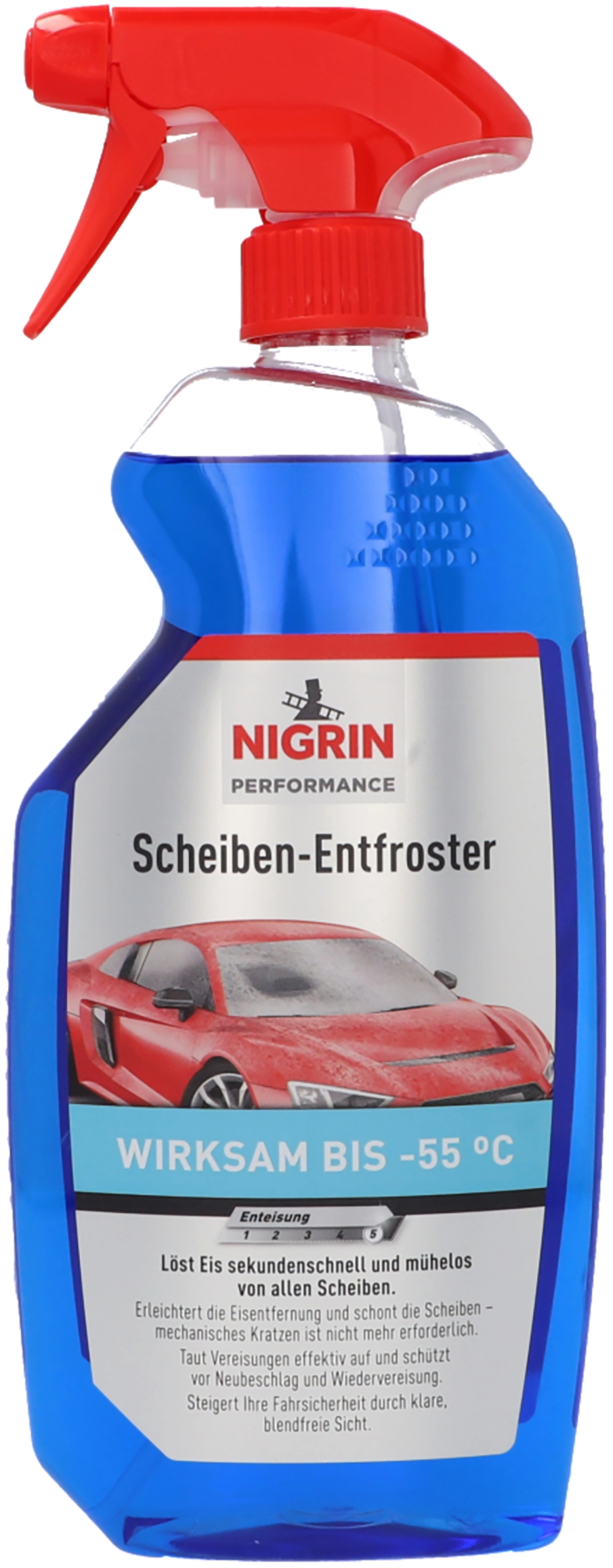 Nigrin Scheiben-Entfroster Pumpzersträuber Blau 750 ml