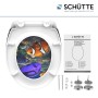 Schütte WC-Sitz Sea Life mit Absenkautomatik und Schnellverschluss, Motiv Meerestiere.