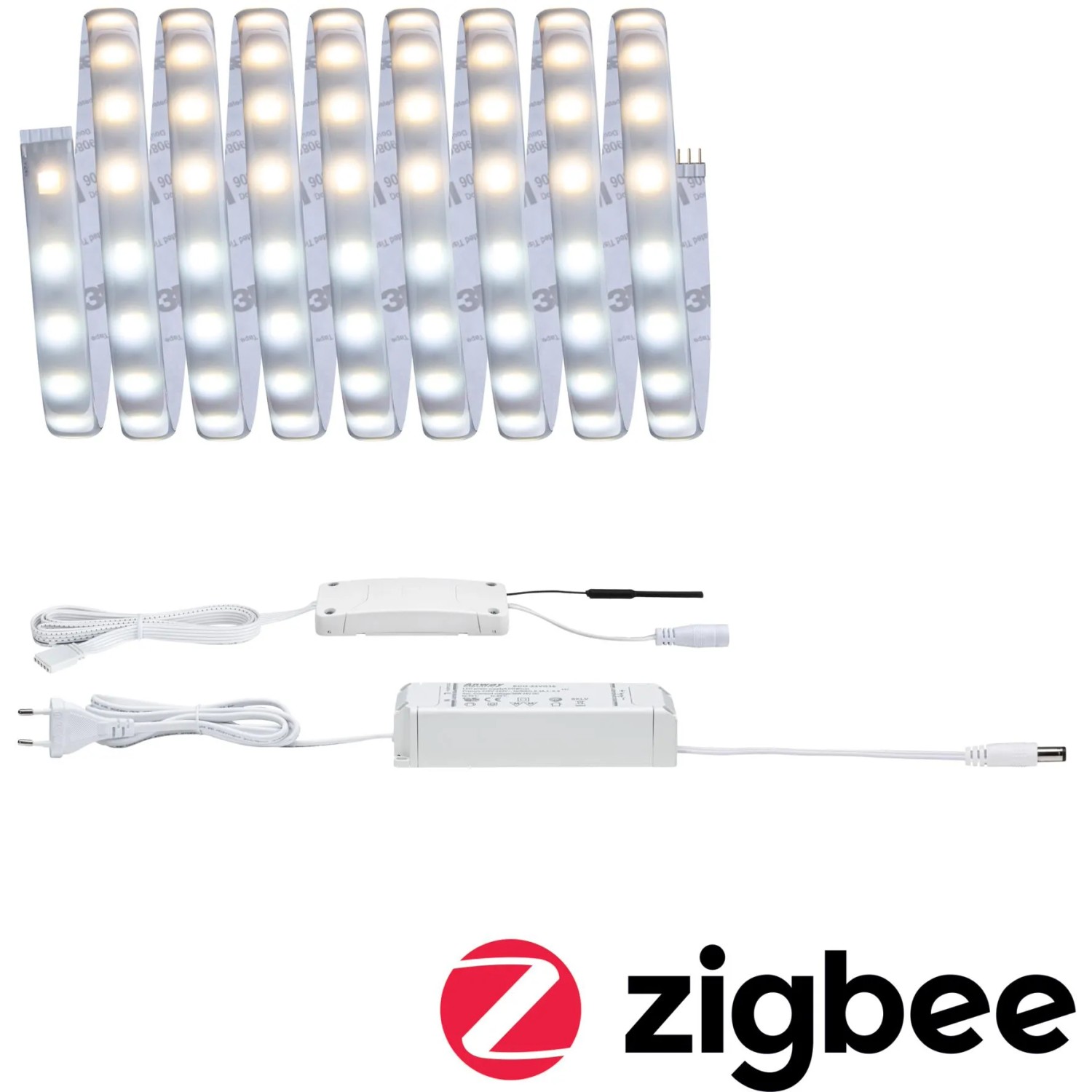 Paulmann MaxLED 500 LED-Streifen 3m Basis-Set mit Trafo und Zigbee Controller.