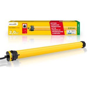 Schellenberg Rolladenmotor Rollopower Action Mini 3 Nm, gelb, zur Rollladensteuerung.