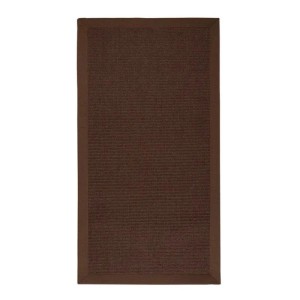 KARAT Sisalteppich Amazonas mit Breiter Bordüre für Alle Wohnbereiche Dunkelbraun 160 x 230 cm