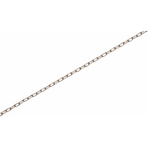 Vernickelte Uhrkette, 1,6 mm, als Meterware für Deko-Zwecke.