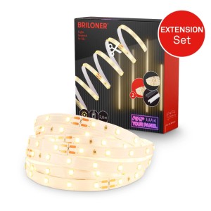 Briloner LED Band Pimp your Panel Ergänzungs-Set Warmweiße Lichtfarbe 2,6 m Weiß