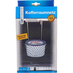 Cartrend Kofferraumnetz, dehnbar, 98x64cm, zur Ladungssicherung im Auto.
