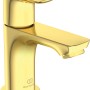 Ideal Standard Connect Air Standventil in gebürstetem Gold für Waschbecken.