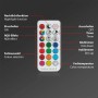 Fernbedienung für Briloner LED Einbaustrahler mit RGB und CCT Funktion zur Farbauswahl und Dimmung.