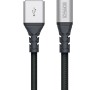 Schwaiger Micro USB Kabel, unzerstörbar, schwarz, 1,2m, zum Laden und Synchronisieren.