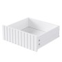 okwish Garderoben Set mit Sitzbank 4 Haken Türen Schubladen 100x180x35cm Weiß_7