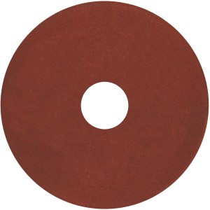 Einhell Ersatzschleifscheibe 4,5 mm für Sägekettenschärfer, braune Scheibe mit Loch in der Mitte.