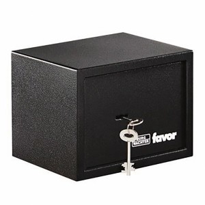 Burg Wächter Möbeltresor Favor S1 K, Anthrazit, mit Doppelbartschloss und Schlüssel.