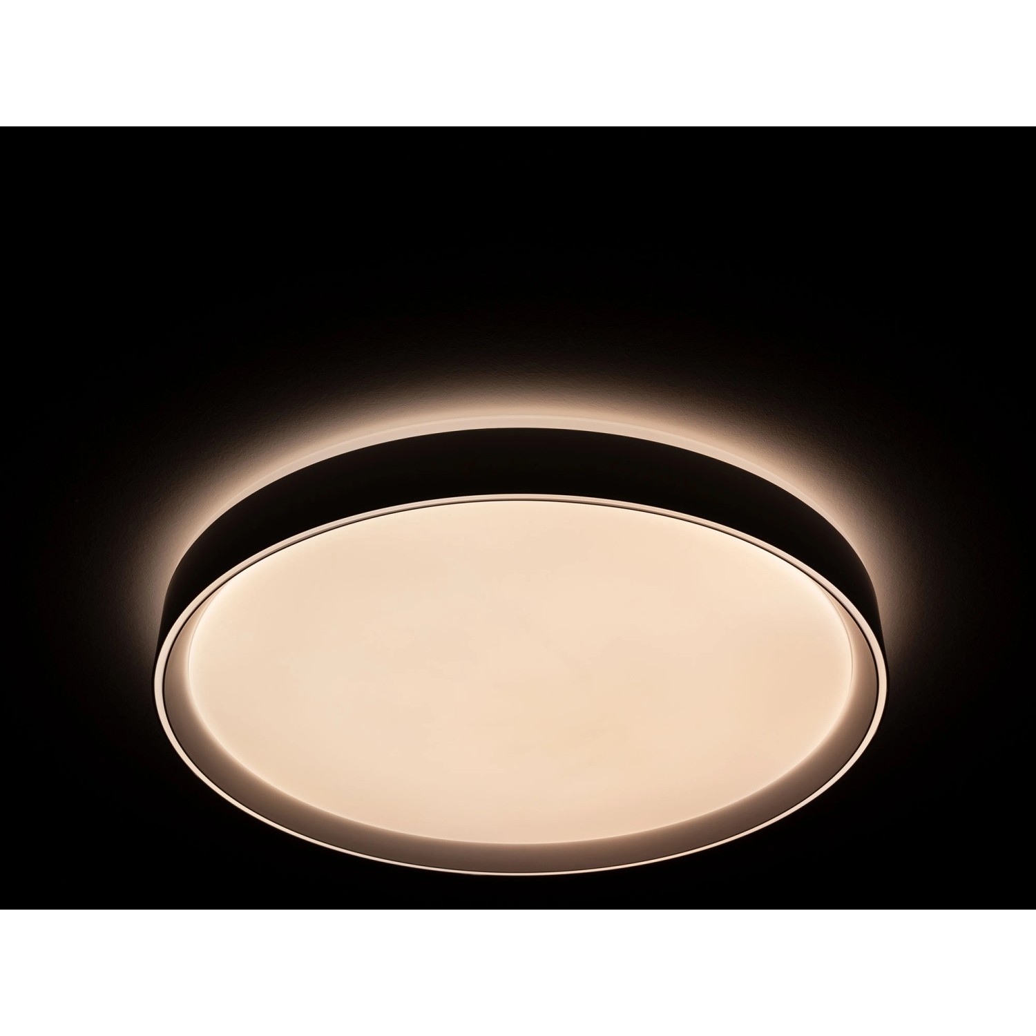 MegaLight LED-Deckenleuchte Shining Saturn, 45W, Ø 49cm, mit Lichttemperaturwechsel.