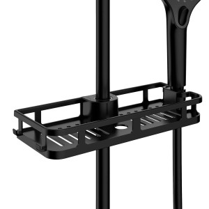 Wenko Duschablage Liberta 28,5 cm x 4 cm x 11,5 cm Schwarz Matt