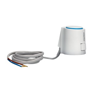 Merten Thermoelektrischer Stellantrieb 230V in Polarweiß für die Hausautomation.