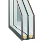 Detailaufnahme der VSG-Verglasung einer ThermoSpace Prime Palermo Sicherheitshaustür.