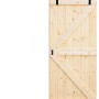 Radex Holzschiebetür Loft Rustic Kiefer Roh, rustikale Holzbalken Optik mit Schiebesystem.