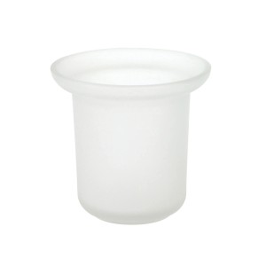 tesa® Ersatzglas für WC-Bürste, satiniert, passend für EKKRO, Hukk, LOXX, LUUP und MOON Serien.