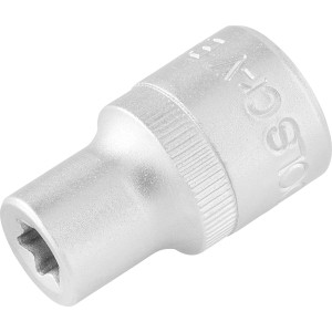 LUX Stecknuss Comfort TX E10 aus Chrom-Vanadium Stahl für Schraubarbeiten.