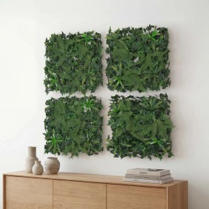 MCW Wandpaneel O95 In-/Outdoor 4x Je 50x50cm Farn/Efeu