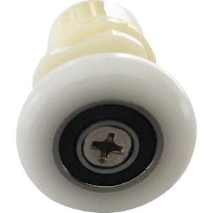 Einzelrolle für Duschkabinen, 4er-Set, geeignet für 4 mm Glasstärke.