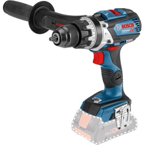 Bosch Professional Akku-Schlagbohrschrauber GSB 18V-110 C mit Zusatzhandgriff.