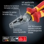 LUX PRO Kraft-Kombizange 180mm, VDE-geprüft, isolierte Griffe, Made in Germany.